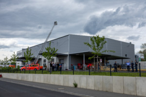 Brand Hallendach in Hösbach