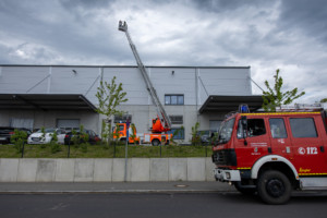 Brand Hallendach in Hösbach