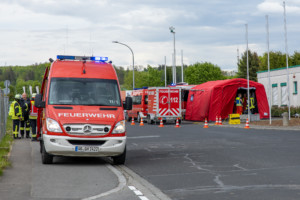 Brand Hallendach in Hösbach